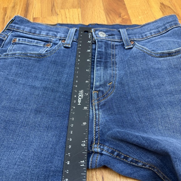 Levis 502 Jeans Mens 29x30 Blue Taper Fit Stretch Denim Medium Wash Casual - Picture 6 of 8